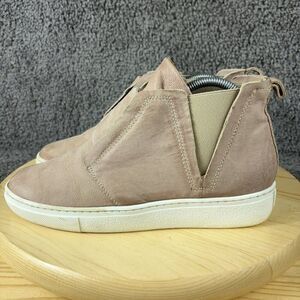 Miz Mooz Laurent Chelsea Sneaker Boots Womens Size 9 Leather Pink Slip On Shoes